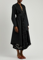 Forte_forte Broderie-anglaise Cotton-poplin Jacket Black
