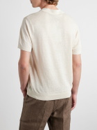 Onia - Johnny Linen Polo Shirt - Neutrals