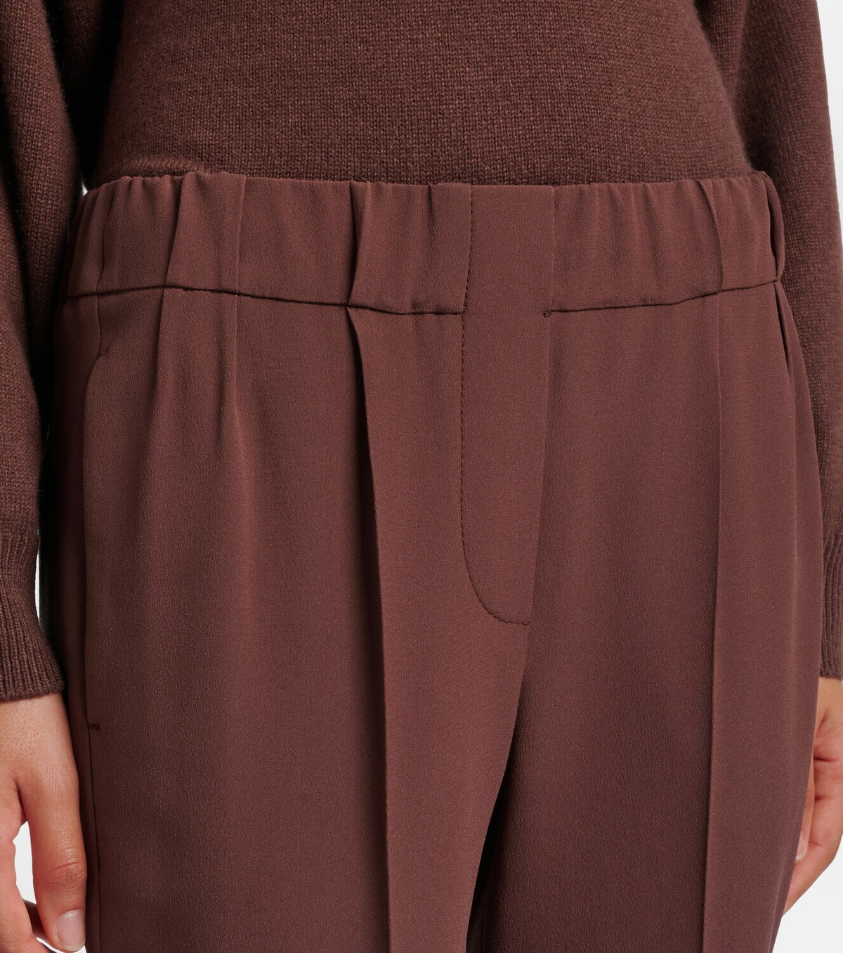 Brunello Cucinelli Crêpe straight pants