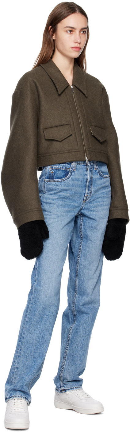 Yves Salomon - Meteo Black Shearling Mittens