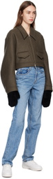 Yves Salomon - Meteo Black Shearling Mittens