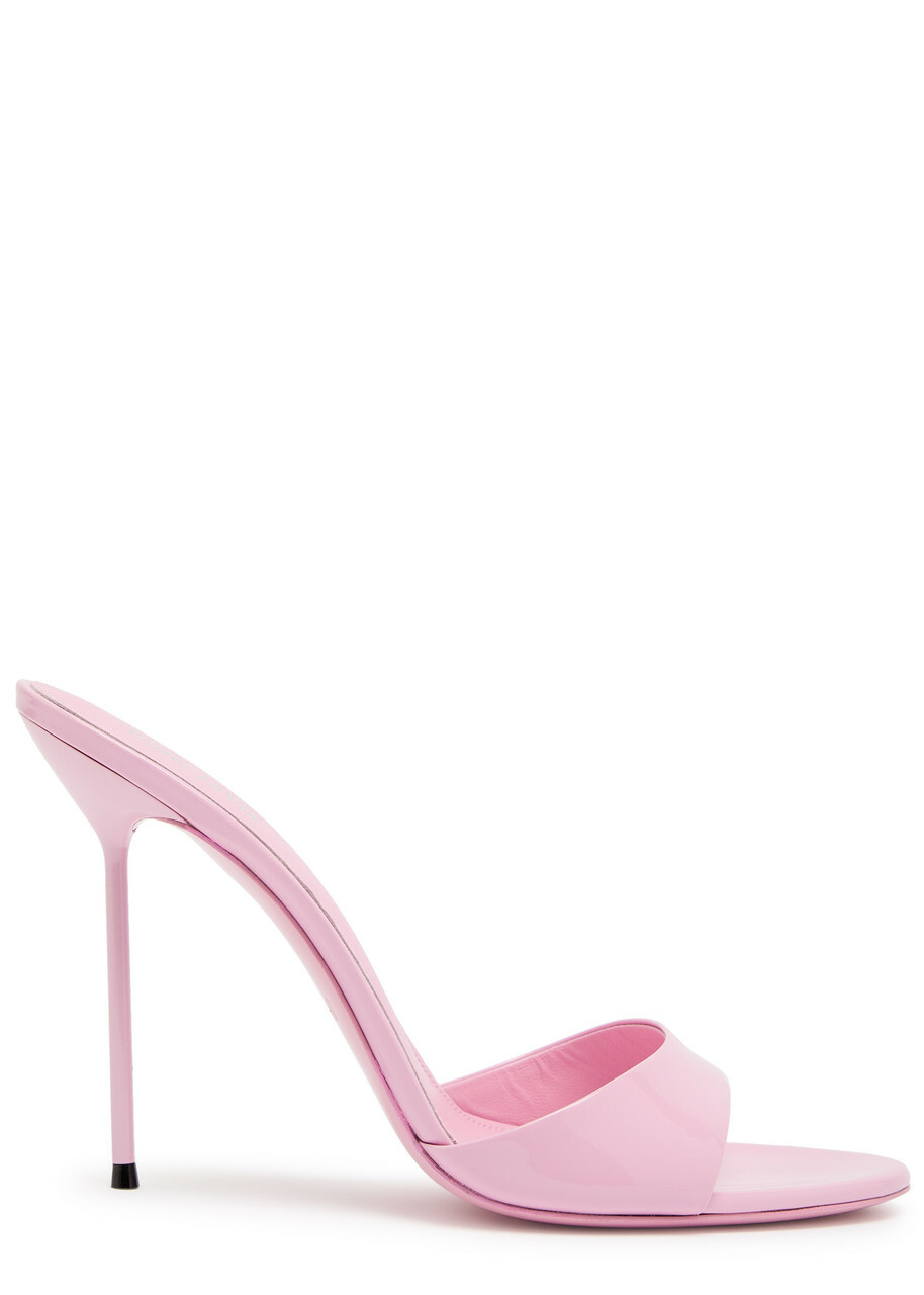 Paris Texas Lidia 105 Patent Leather Mules Bright Pink