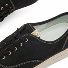 Visvim Men's Logan Deck Lo Canvas Sneakers in Black