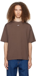 Off-White Brown Arrow Emb Skate T-Shirt