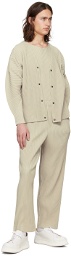 HOMME PLISSÉ ISSEY MIYAKE Beige Monthly Color March Cardigan