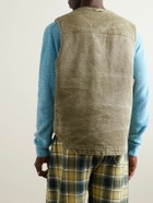 Acne Studios - Ohady Logo-Appliquéd Cotton-Canvas Gilet - Green