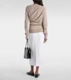 Tove Eleornore draped wool sweater