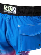 MC2 Saint Barth Man Comfort And Stretch Surf Shorts With Palm Print