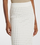 Max Mara Geode open-knit cotton midi skirt
