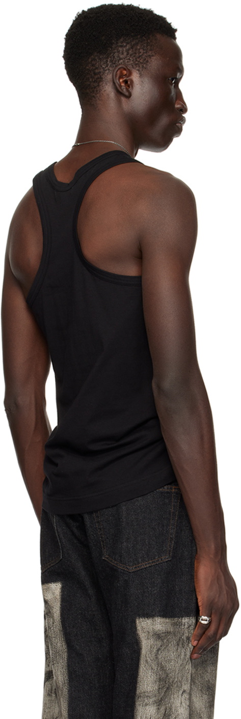 YOHJI YAMAMOTO Black Print Tank Top