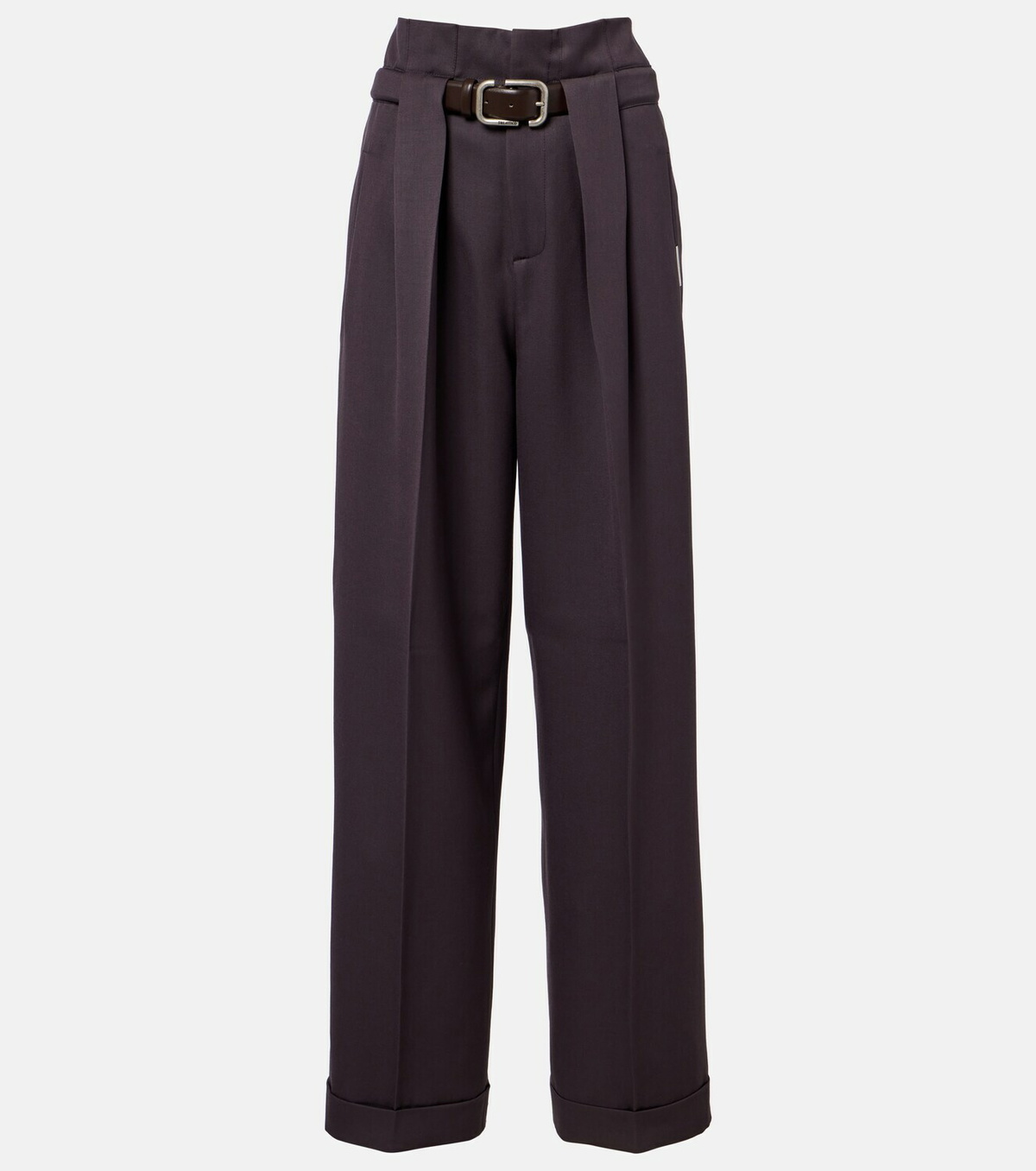 The Attico Pleated virgin wool wide-leg pants