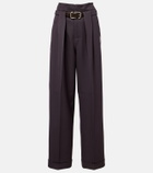 The Attico Pleated virgin wool wide-leg pants