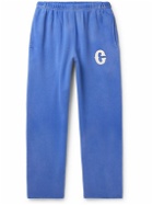Cherry Los Angeles - Straight-Leg Logo-Appliquéd Cotton-Jersey Sweatpants - Blue