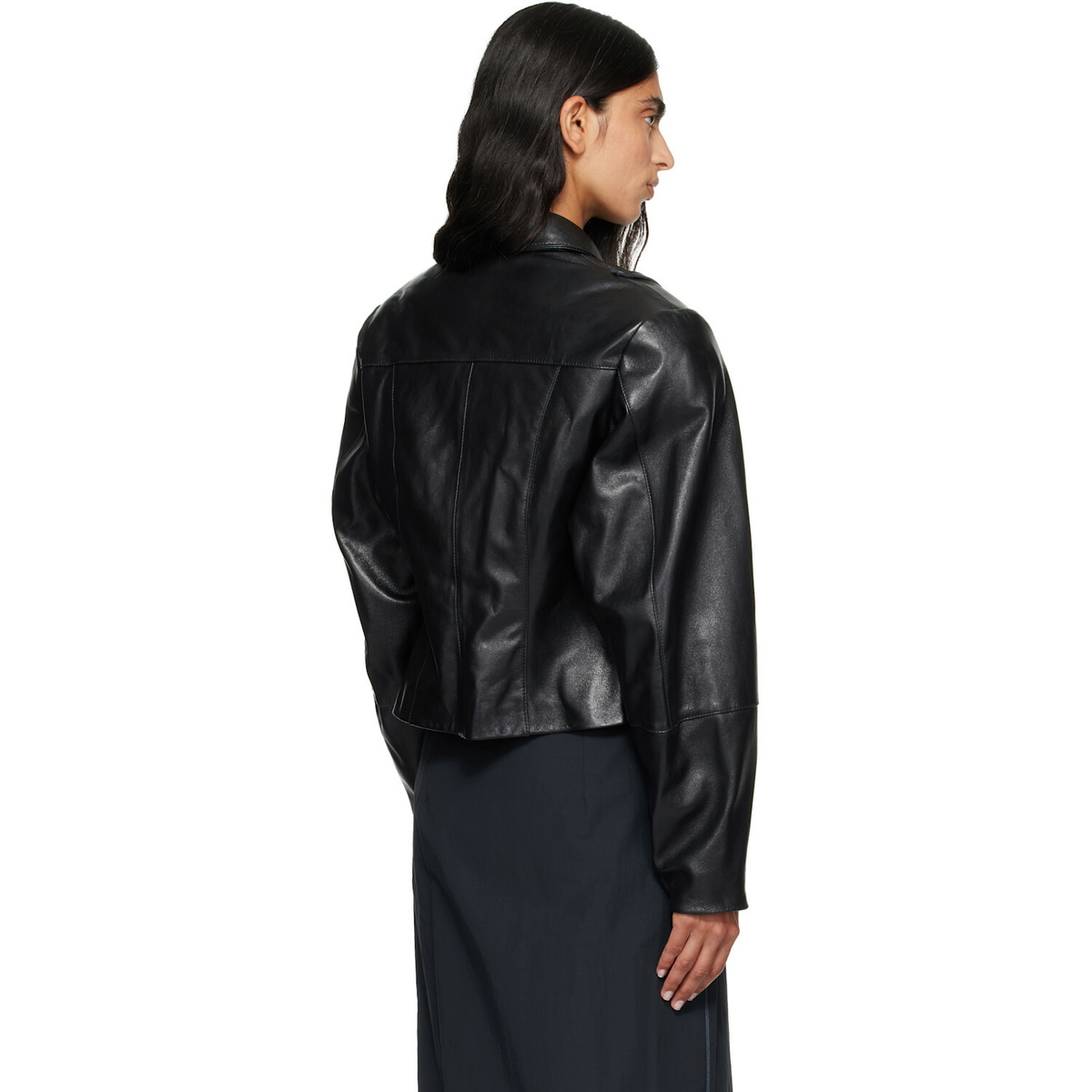Paloma Wool Black Banui Leather Jacket