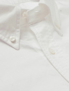 Thom Browne - Button-Down Collar Grosgrain-Trimmed Cotton-Poplin Shirt - White