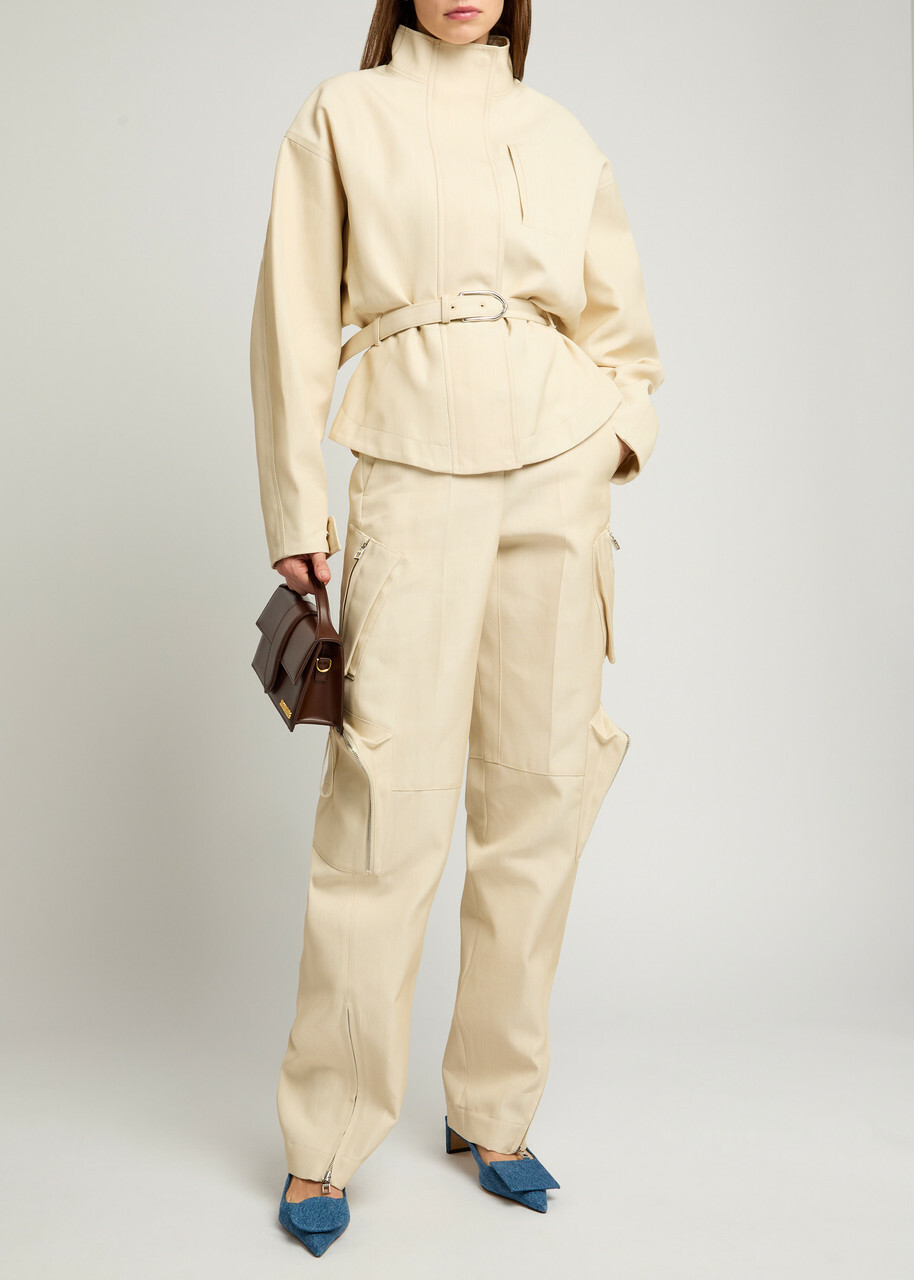 Jacquemus La Veste Ciro Canvas Jacket Beige