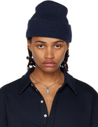 K.NGSLEY SSENSE Exclusive Navy BB Beanie