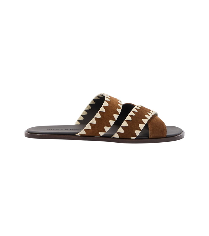 Photo: Manolo Blahnik Nello suede slides