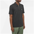 C.P. Company Men's Zipped Polo Shirt in Black