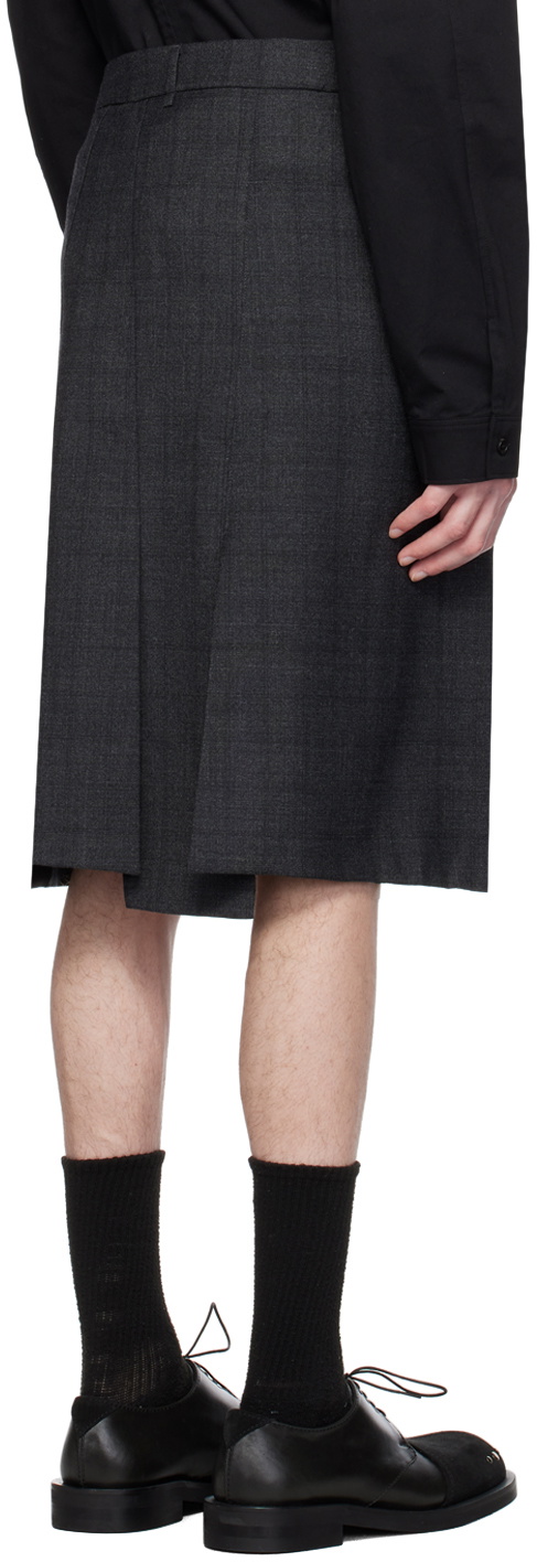 lesugiatelier Gray Vented Skirt