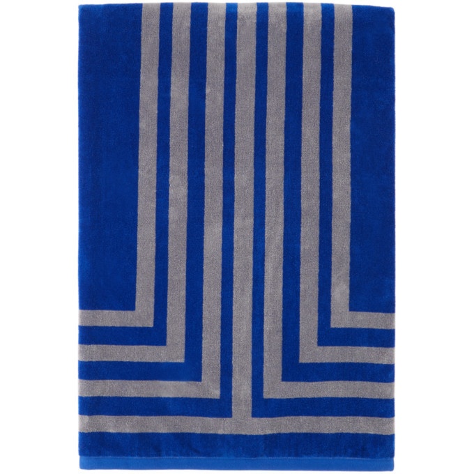Photo: Lateral Objects Blue and Grey Arc Towel
