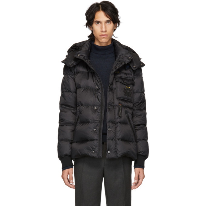 Photo: Fendi Black Down Super Bugs Puffer Jacket