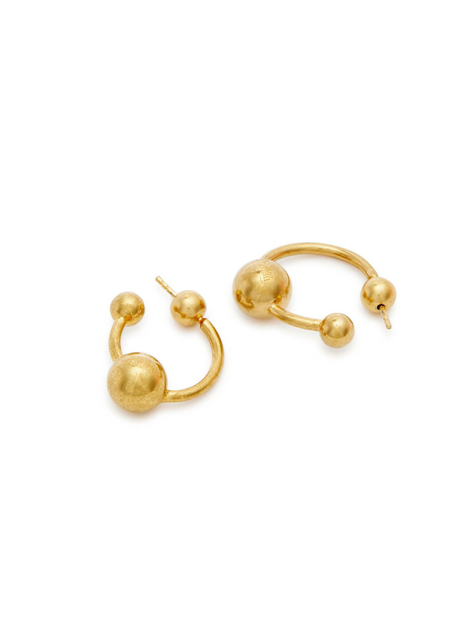 Jean Paul Gaultier The Piercing Hoop Earrings - Gold - One Size