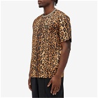 Dolce & Gabbana Men's Leopard Print T-Shirt in Brown