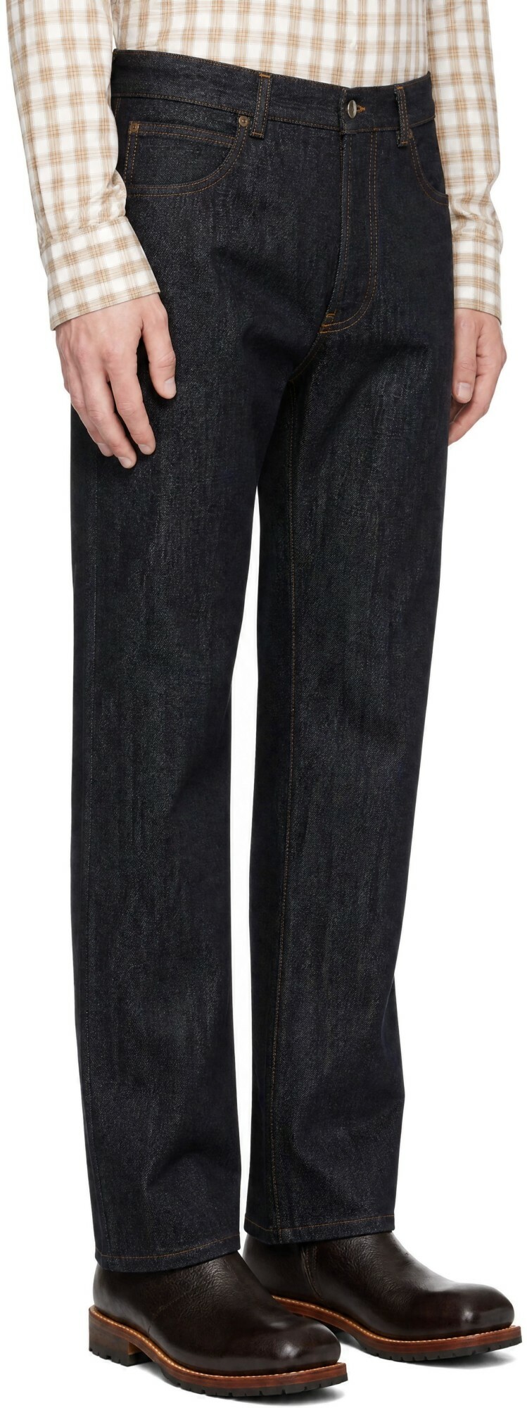 Carter Young Navy Selvedge Tate Jeans
