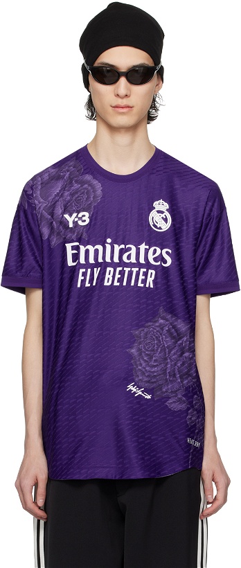 Photo: Y-3 Purple Real Madrid Edition 23/24 Fourth Authentic T-Shirt