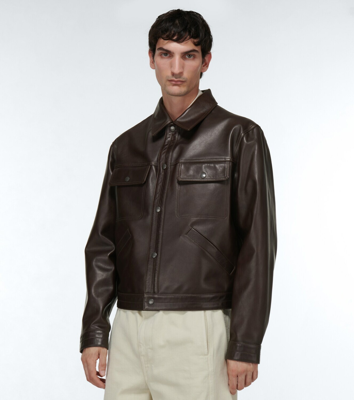Lemaire - Leather shirt