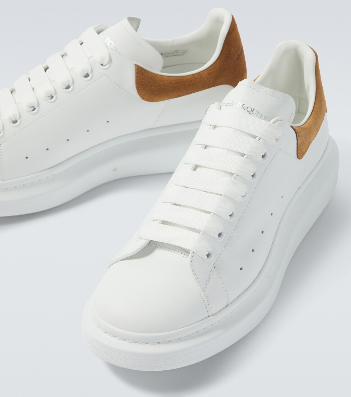 McQueen Oversized leather sneakers