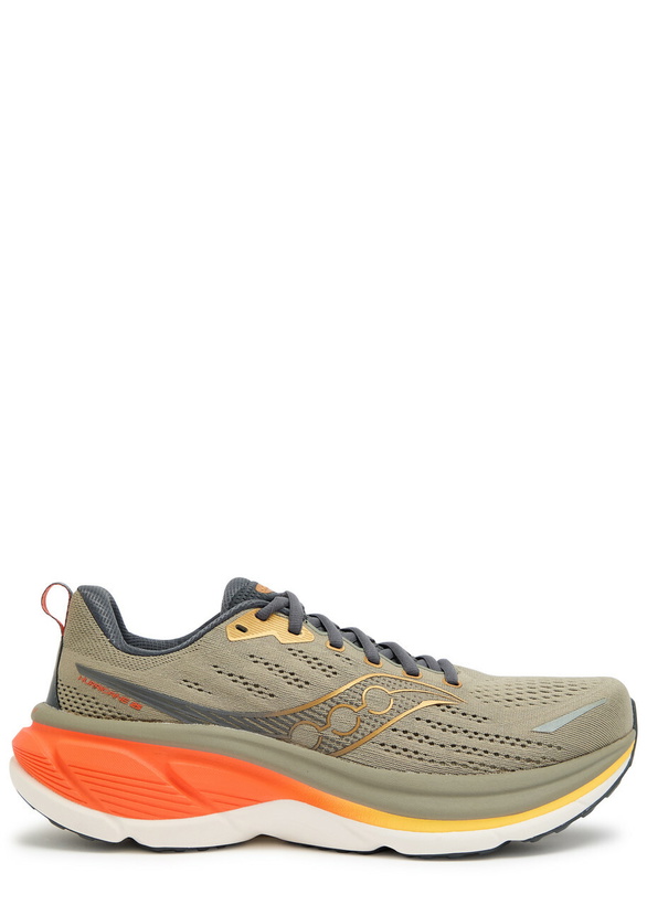 Photo: Saucony Hurricane 25 Mesh-knit Sneakers Grey