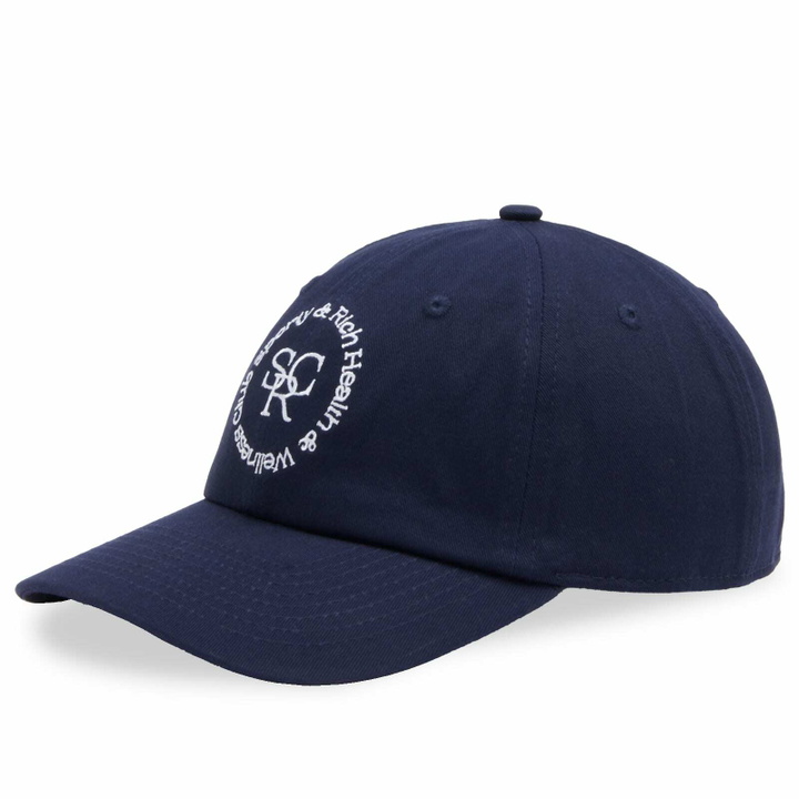Photo: Sporty & Rich Men's SRHWC Embroidered Cap in Navy/White 