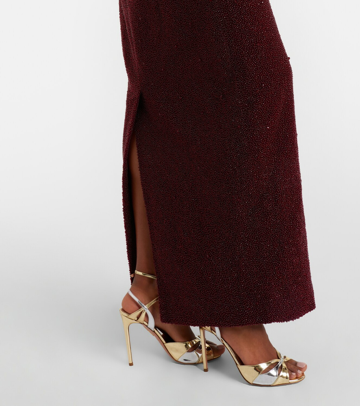 Clio Peppiatt Tina embellished strapless gown
