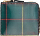 COMME des GARÇONS WALLETS Red & Green Lenticular Tartan Wallet