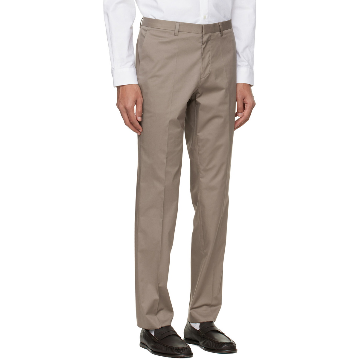 Hugo Taupe Extra Slim Fit Trousers