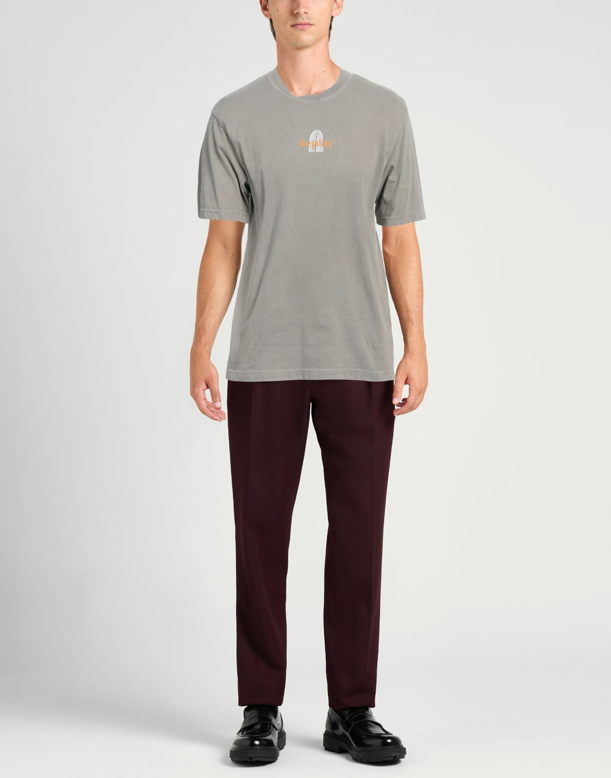 Replay Mens T-shirt in Grey