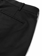 Bottega Veneta - Tapered Cotton Trousers - Black