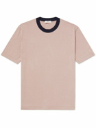 Mr P. - Knitted Cotton and Silk-Blend T-Shirt - Neutrals