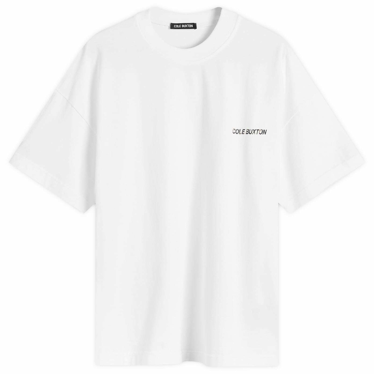 END. x Cole Buxton Camo Sportswear T-Shirt in Vintage White