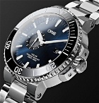Oris - Aquis Small Second Date Automatic 45.5mm Stainless Steel Watch - Men - Blue