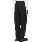 Issey Miyake Men Black Wool Crush Trousers