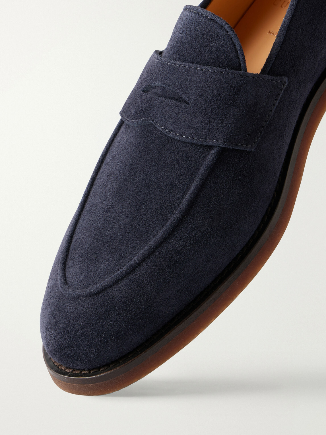 Brunello Cucinelli - Flex Suede Penny Loafers - Blue