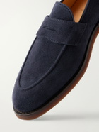 Brunello Cucinelli - Flex Suede Penny Loafers - Blue