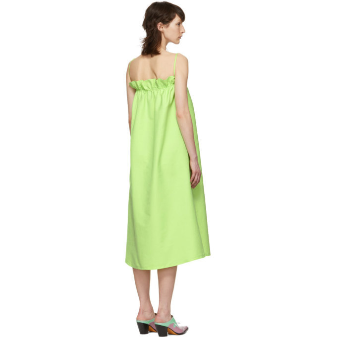 slim fit dress slacks Maryam Nassir Zadeh Green Serpentine Dress  BlackSkinny