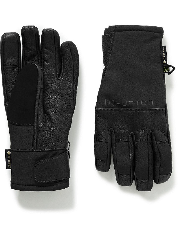 Photo: BURTON - [ak] Clutch Leather-Panelled GORE‑TEX Ski Gloves - Black