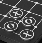 William & Son - Leather Solitaire and Noughts & Crosses Set - Black