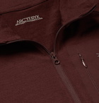 Arc'teryx - Satoro AR Wool-Blend Half-Zip Base Layer - Burgundy