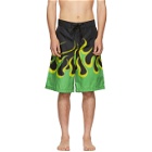 Prada Black Flame Swim Shorts